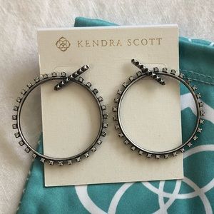 Kendra Scott Charlie Grace Earrings - Dark Silver